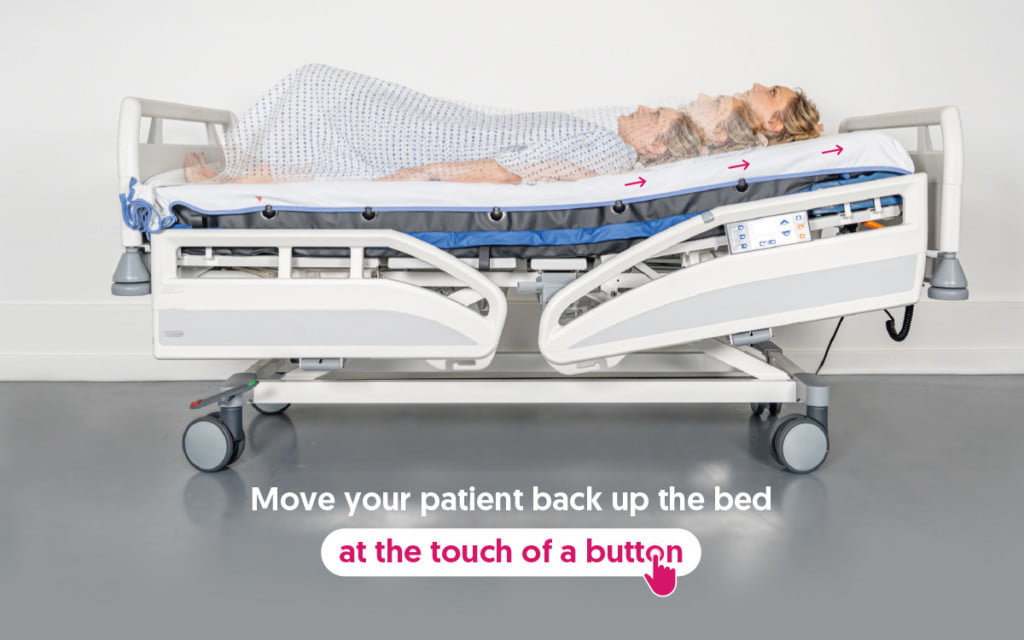 Hercules Patient Repositioner Moves your patient back up the bed at