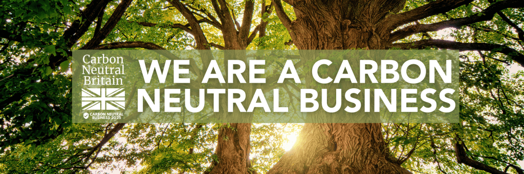 We are a carbon neutral business